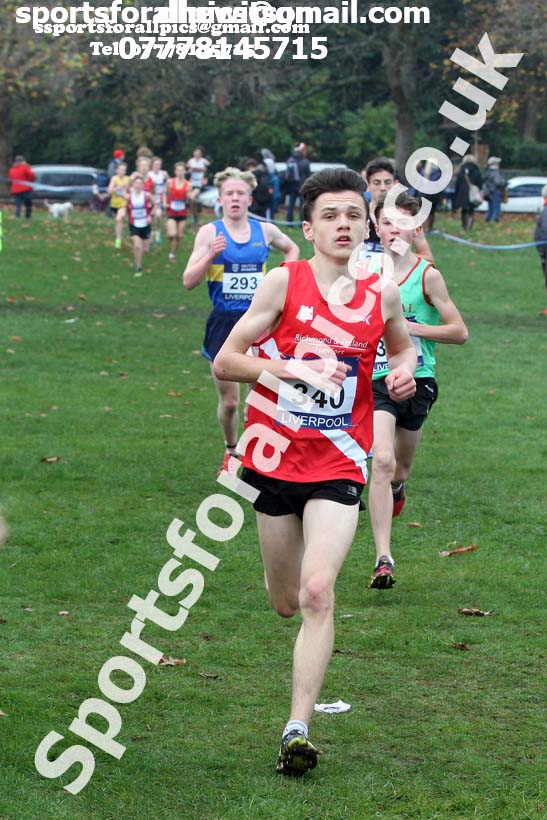 Boys under-15s British Athletics Liverpool Cross Challenge, Sefton Park, Liverpool. Photo:  David T. Hewitson/Sports for All Pics